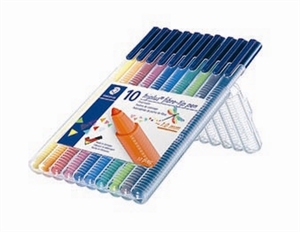 Staedtler Fiberpen Triplus Color 1,0mm Packung mit 10 Stück.